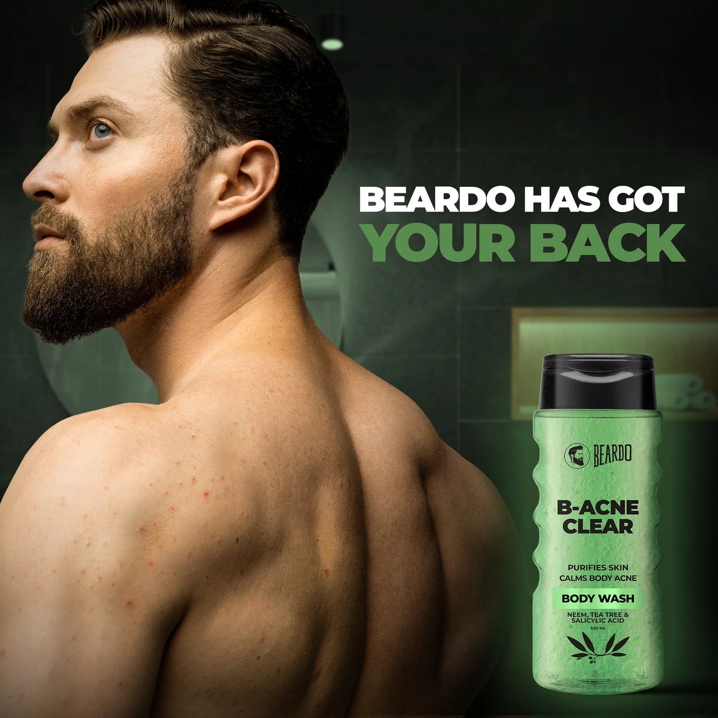 Beardo B-Acne Clear Body Wash (500ml)