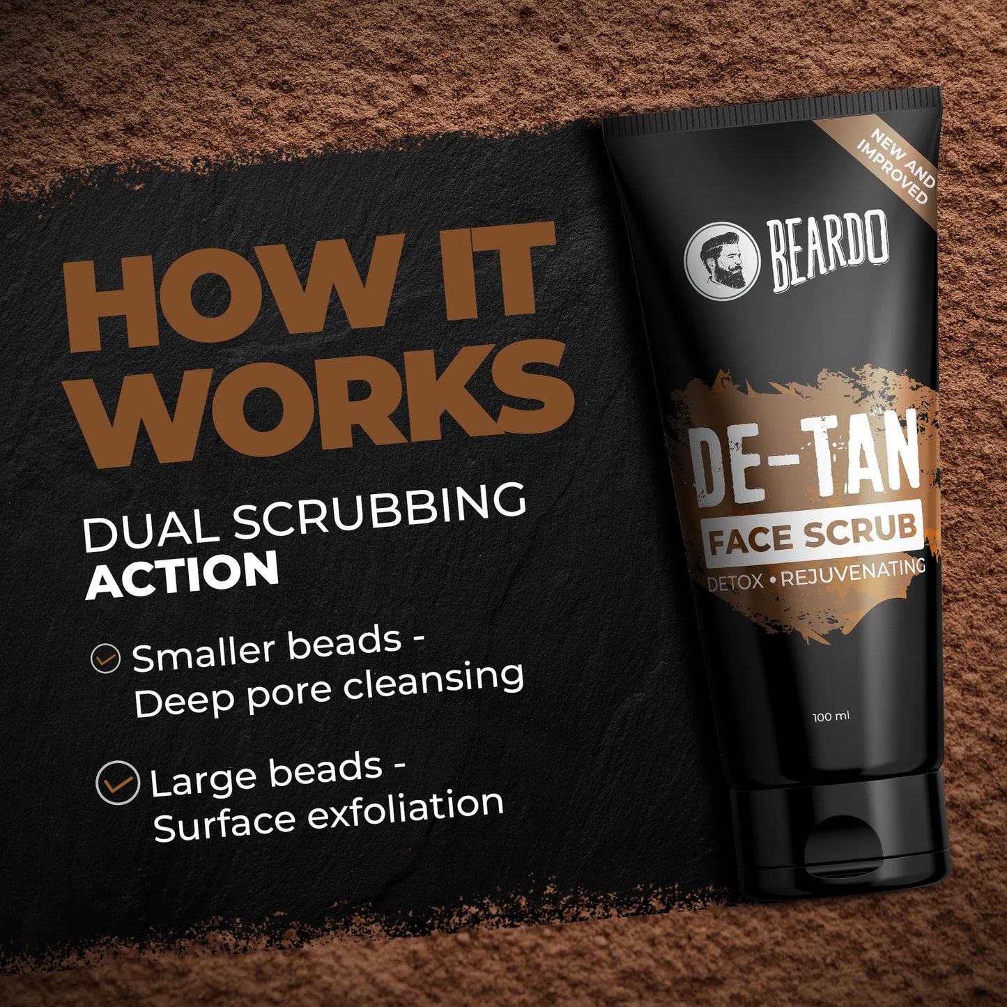 Beardo De-Tan Face Scrub |100ml|