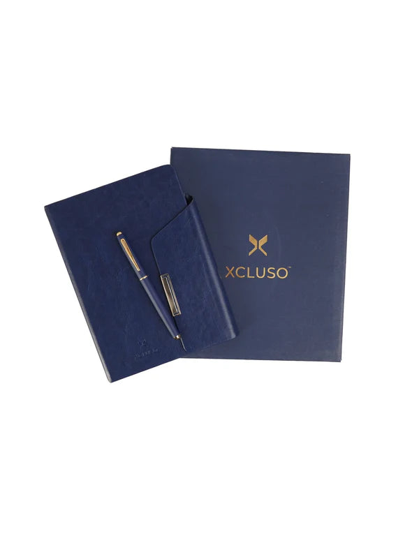 XCLUSO 649 Blue Diary Pen Gift Combo