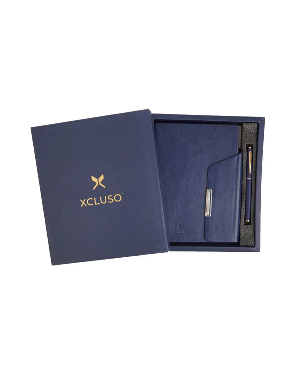 XCLUSO 649 Blue Diary Pen Gift Combo