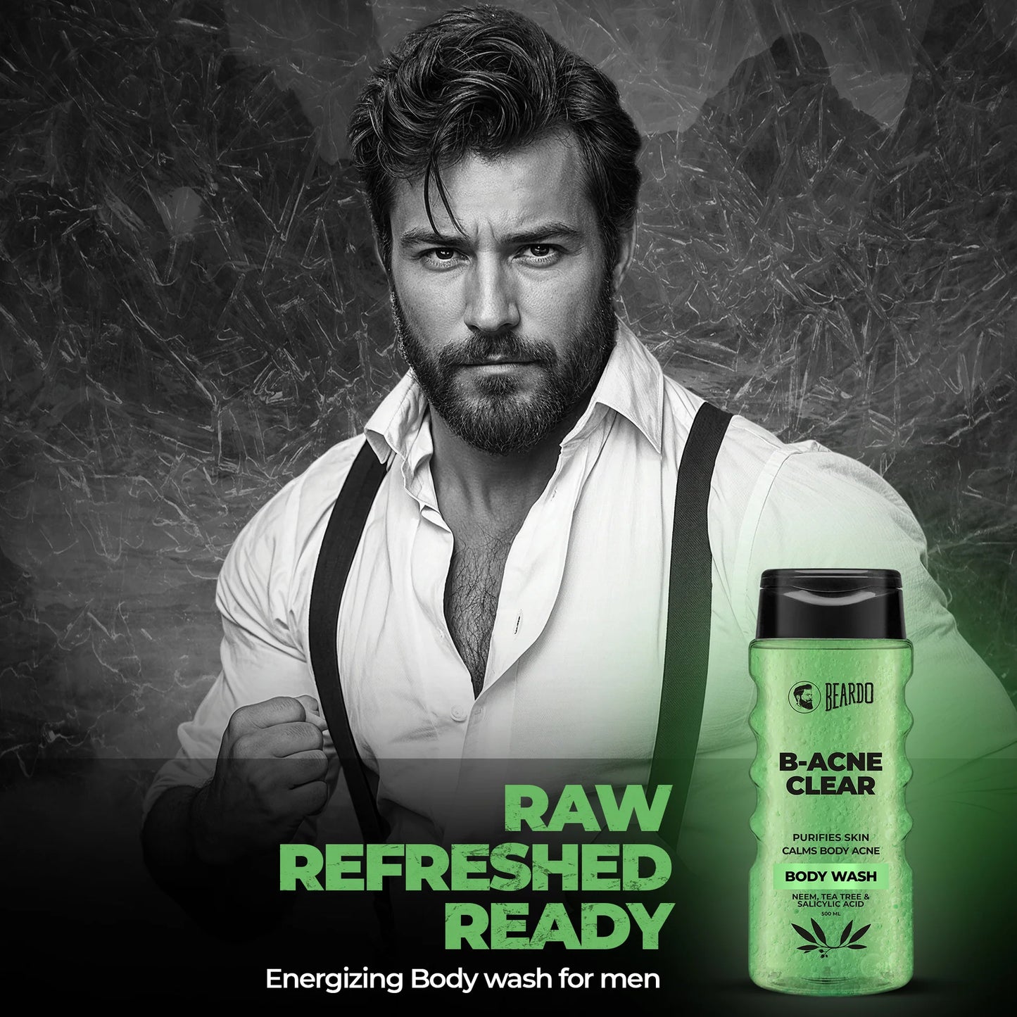 Beardo B-Acne Clear Body Wash (500ml)