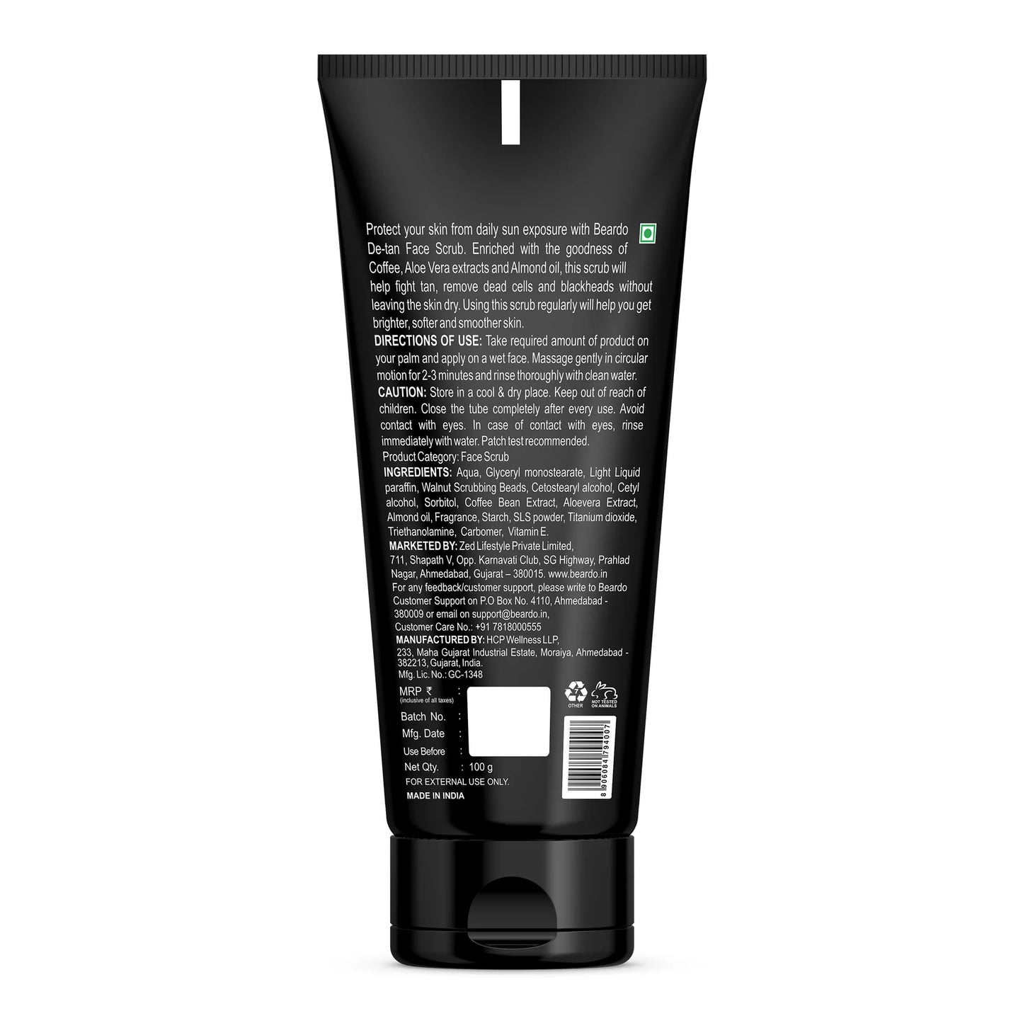 Beardo De-Tan Face Scrub |100ml|
