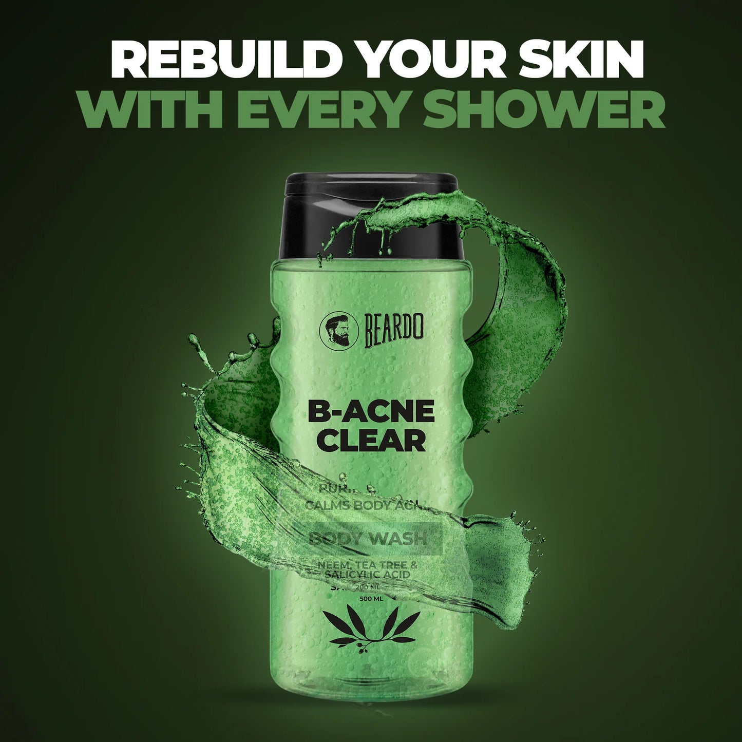 Beardo B-Acne Clear Body Wash (500ml)