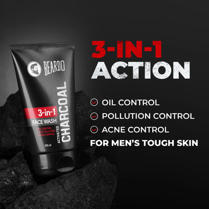 Beardo Activated Charcoal Facewash (100ml)