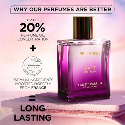 Bella Vita Luxury Date Woman Long Lasting Perfume for Women