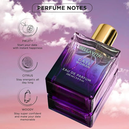 Bella Vita Luxury Date Woman Long Lasting Perfume for Women