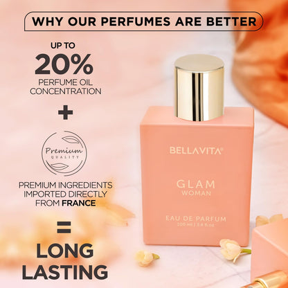 Bella Vita Luxury GLAM | Long Lasting Perfume for Woman.