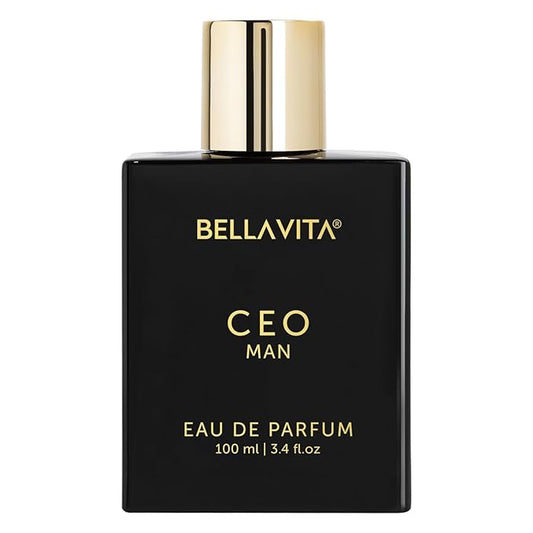Bella Vita Luxury CEO Men Long Lasting Perfume for Man | EDP Pack of 2 x 100ml | Lemon, Lavender, Tonka, Mandarin & Vetiver | Woody, Citrus Premium Fragrance | Ideal for Every Moment
